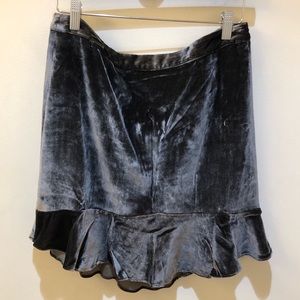Madewell Velvet Mini Skirt